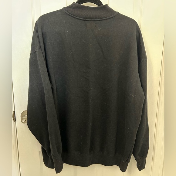 Oversized Lake Tahoe Black Sweatshirt, Sz M - Picture 4 of 6